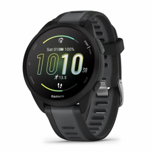 Garmin Forerunner 165 Smart Watch - Black/Slate Gray Perspective: right