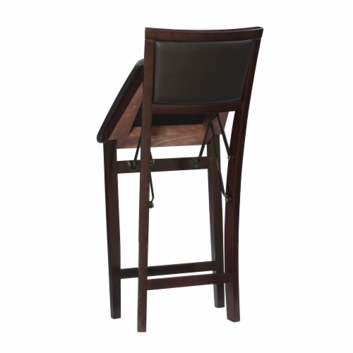 Linon triena x shop back folding stool