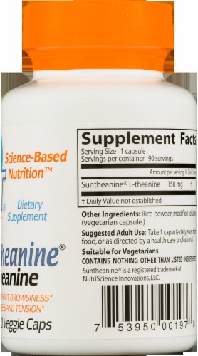 Doctor's Best L-Theanine with Suntheanine®, 150 mg - 90 Veggie Caps ...