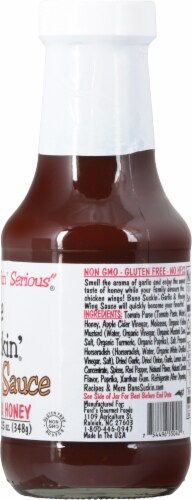 Bone Suckin' Sauce Garlic & Honey Wing Sauce Perspective: right