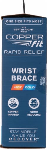 Copper Fit Rapid Relief Wrist Brace Perspective: right