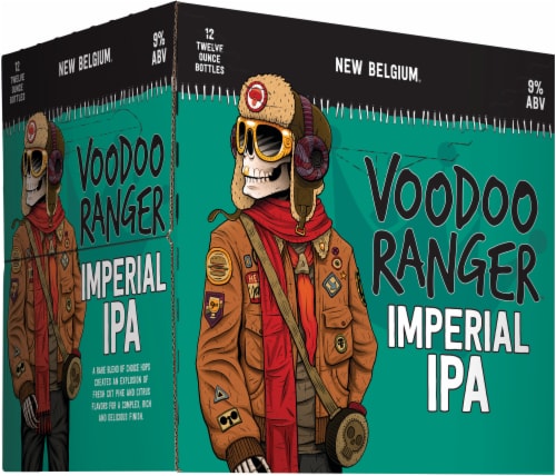 New Belgium Voodoo Ranger Imperial IPA Craft Beer Perspective: right