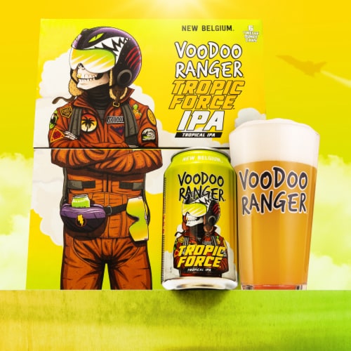 New Belgium Voodoo Ranger Tropic Force Tropical IPA Craft Beer Perspective: right