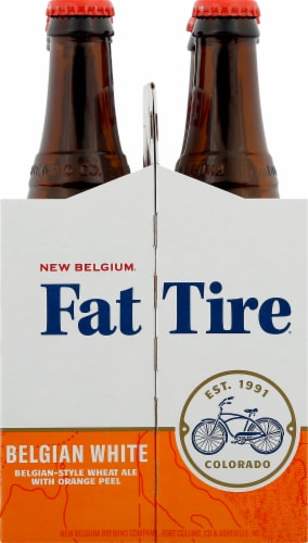 New Belgium Fat Tire Belgian White Beer Perspective: right