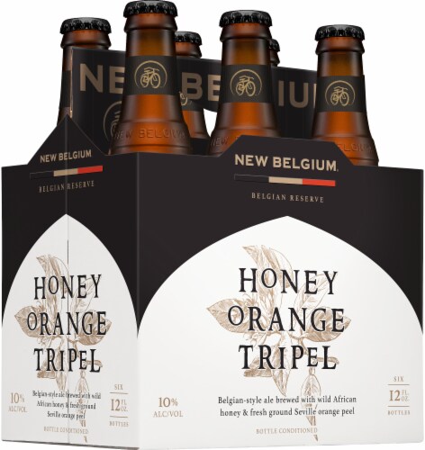 New Belgium Honey Orange Tripel Craft Beer Perspective: right