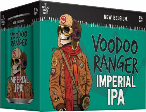New Belgium Voodoo Ranger Imperial IPA Craft Beer Perspective: right