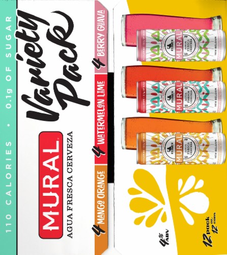 New Belgium Mural Agua Fresca Cereveza Variety Pack Perspective: right