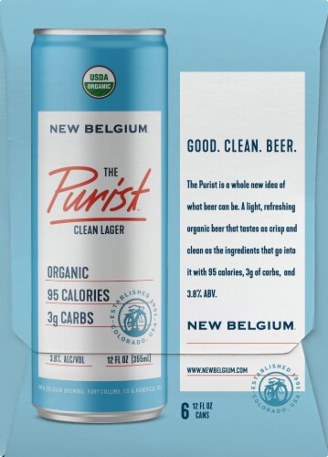New Belgium The Purist Clean Lager Perspective: right