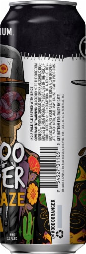 New Belgium Voodoo Ranger Juicy Haze IPA Craft Beer Single Can Perspective: right