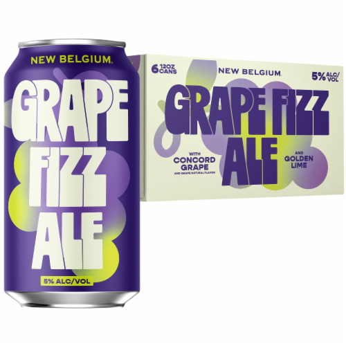 New Belgium® Grape Fizz Ale Craft Beer Perspective: right