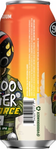 New Belgium Voodoo Ranger Juice Force Hazy Imperial IPA Craft Beer Single Can Perspective: right