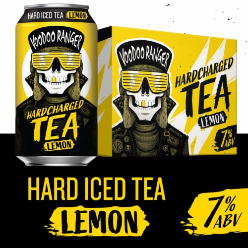 New Belgium Voodoo Ranger Hardcharged Lemon Hard Tea Perspective: right