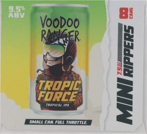 New Belgium Voodoo Ranger Tropic Force IPA Mini Rippers Craft Beer Perspective: right