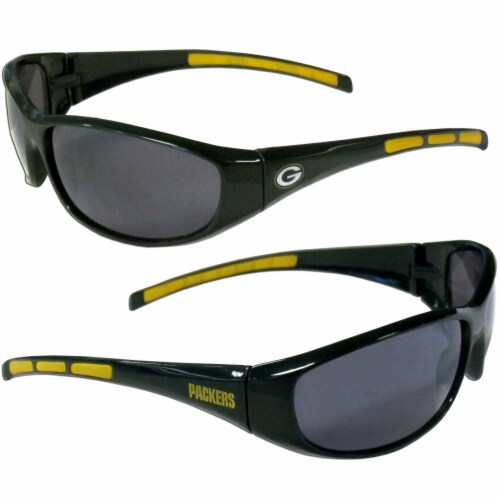 Green Bay Packers Wrap Sunglass and Bag Set Perspective: right