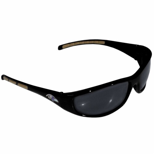 Baltimore Ravens Wrap Sunglasses and Bag Set Perspective: right