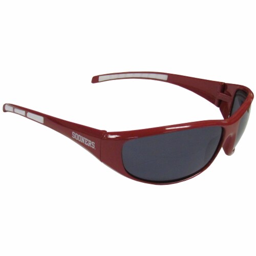Oklahoma Sooners Wrap Sunglasses and Bag Set Perspective: right