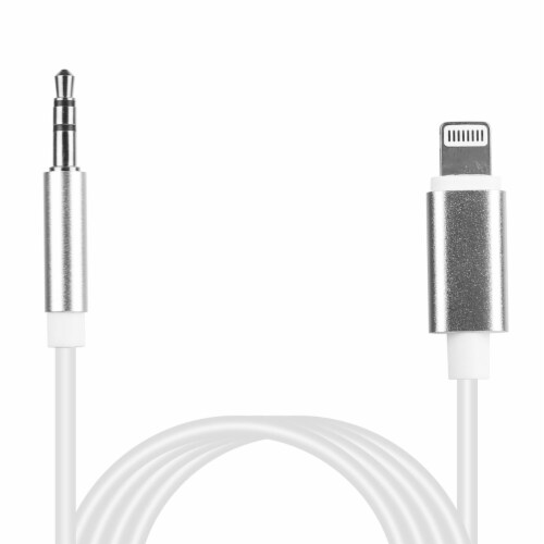 Ios 8 Pin To 3.5Mm Aux Car Audio Adapter Cord 3.5Mm Headphone Jack Adapter Fit White 1 unit Foods Co