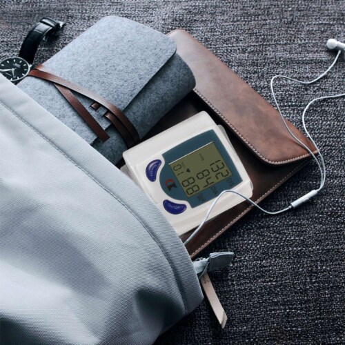 Blood Pressure Monitor Wrist Digital High Blood Pressure Cuff Heartbeat Tester with 60 Perspective: right
