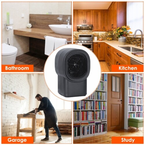 500W Portable Electric Space Heater Mini Desktop Fan Heater Personal