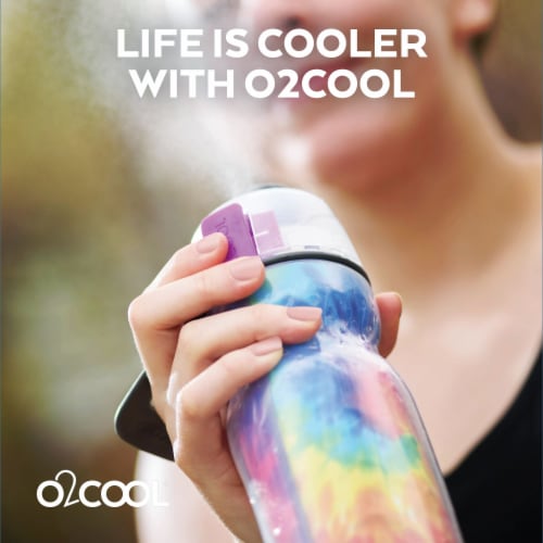 O2COOL Mist N' Sip® Water Bottle, 2 Pack, Basketball, 2
