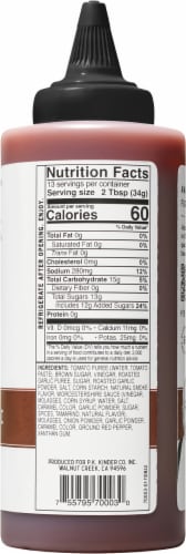 Kinder's® Roasted Garlic BBQ Sauce Perspective: right