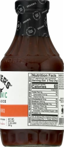 Kinders Organic Mild BBQ Sauce Perspective: right