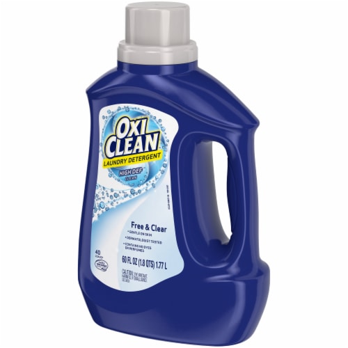 Oxi Clean High Def Clean Free & Clear Liquid Laundry Detergent Perspective: right