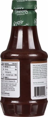 Sticky Fingers® Smokehouse Memphis Style Sweet & Smokey BBQ Sauce Perspective: right
