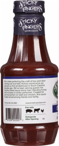 Sticky Fingers® Smokehouse Carolina Sweet Original BBQ Sauce Perspective: right