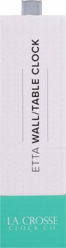 La Crosse Technology Etta Metal Wall/Table Clock Perspective: right