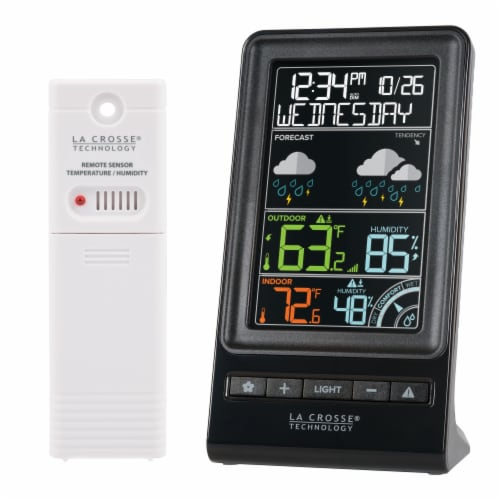La Crosse Technology Wireless Color Forecast Station Perspective: right