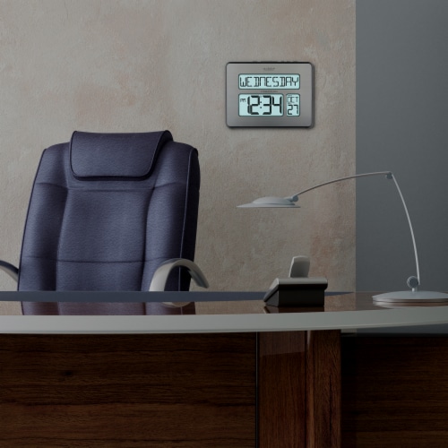 La Crosse Clock Company Atomic Digital Clock Perspective: right