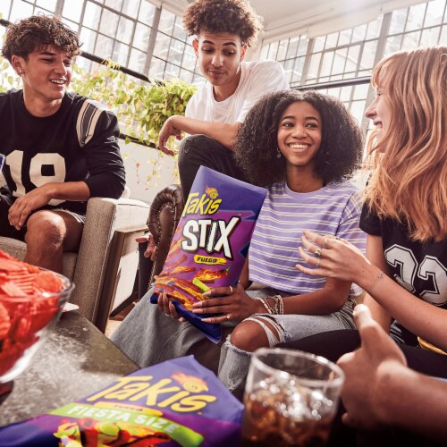 Takis Fuego Stix Hot Chili Pepper & Lime Corn Snack Sticks Perspective: right