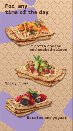 Sanissimo® Salmas® Chia & Flaxseed Flavored Oven-Baked Corn Crackers Perspective: right