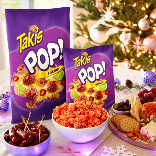 Takis Fuego Pop! Hot Chili Pepper & Lime Popcorn Perspective: right