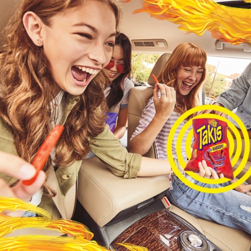 Takis Kaboom! Ketchup & Sriracha Rolled Tortilla Chips Perspective: right