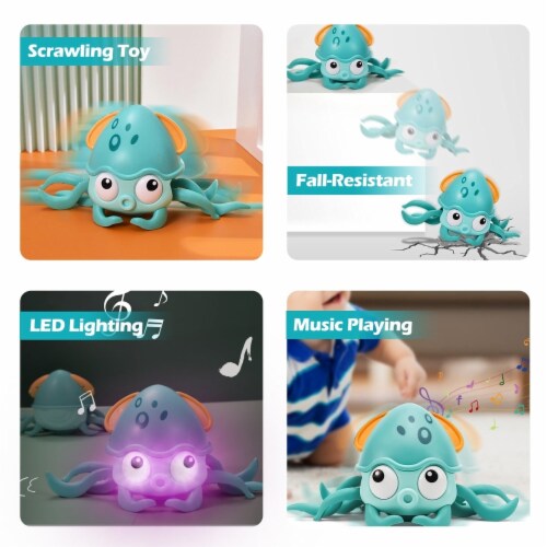 激安アウトレット通販 Rechargeable Baby Crawling Octopus Toy With Music Led 特撮