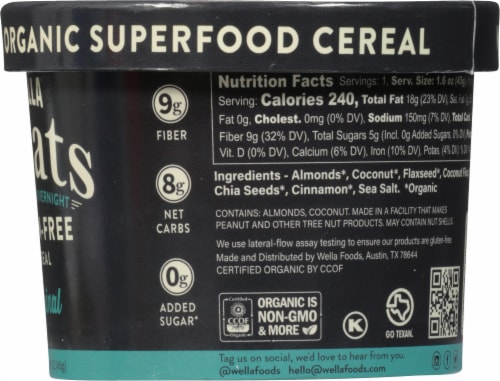 Wella N'oats Organic Superfoods Original Grain-Free Cereal Perspective: right