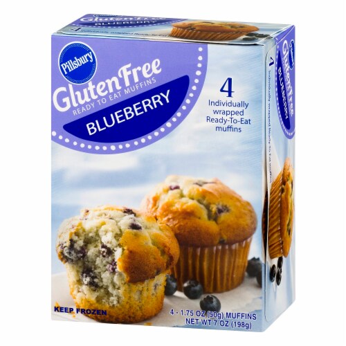 Pillsbury Frozen Ready To Eat Blueberry Muffins 4 Ct 1 75 Oz Qfc