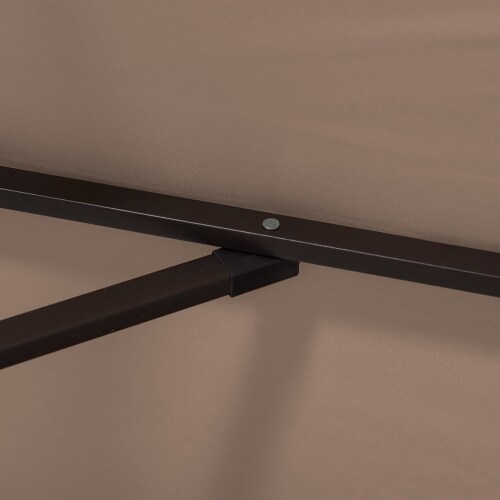 WestinTrends 9 ft. Patio Table Umbrella w/Black Round Freestanding Weight Base, Beige Perspective: right