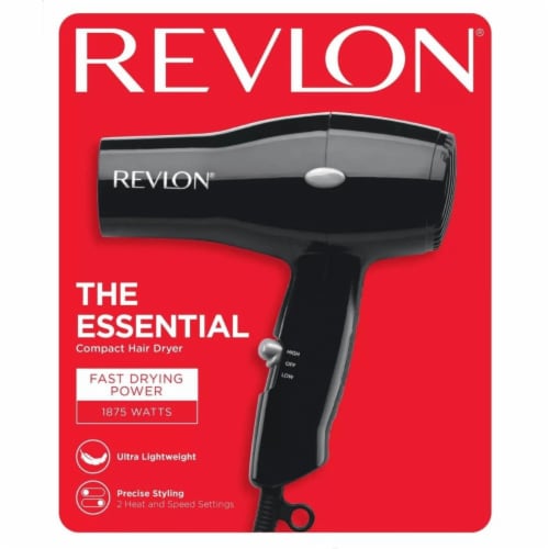 Revlon 1875-Watt 2-Speed Compact Styler in Black Perspective: right