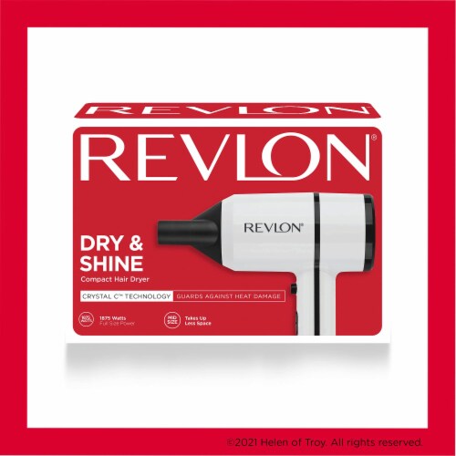 Revlon® Dry & Shine Crystal C™ Hair Dryer - White Perspective: right