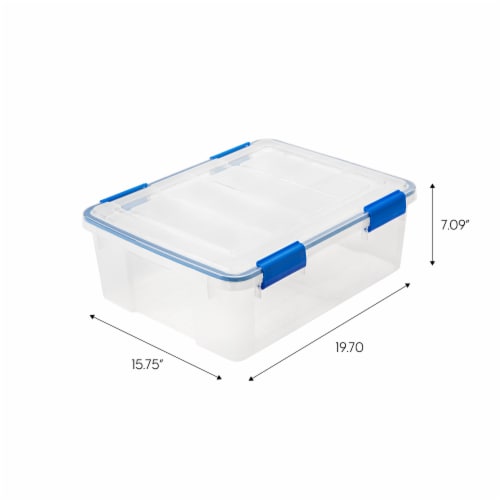 Sterilite Clear Plastic 6 Quart Storage Box Container with Latching Lid, 36  Pack, 36pk - Foods Co.