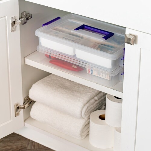 Iris usa 9 4qt 2 layer stack and carry storage containers with bulked