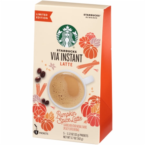 Starbucks® VIA Pumpkin Spice Latte Packets Perspective: right