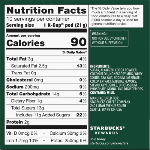 Starbucks® Hot Cocoa K-Cup® Pods Perspective: right