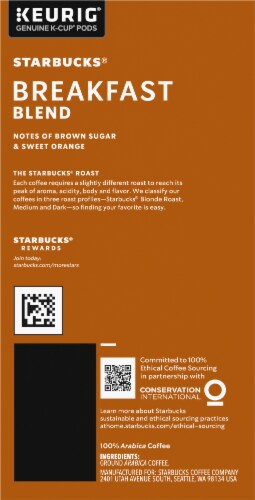 Starbucks Breakfast Blend K-Cups 22/Box 9736 Perspective: right