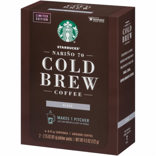 Starbucks Cold Brew Ground Coffee Pitcher Packs, 2 ct / 2.15 oz - Kroger