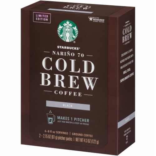 Starbucks® Cold Brew Pitcher Packs Ground Coffee Perspective: right