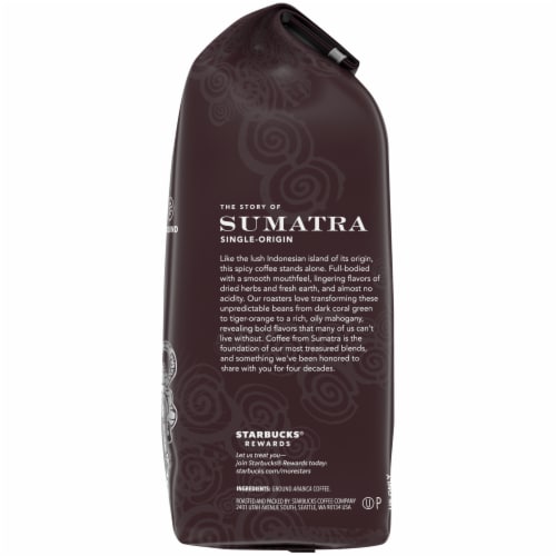Starbucks® Sumatra Dark Roast Ground Coffee Perspective: right